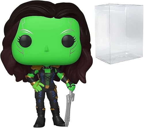 Miniatura 1 de POP Marvel What If - Figura de vinilo Gamora Daughter of Thanos Funko Pop! (incluye funda protectora compatible con caja pop box), multicolor, 3.75