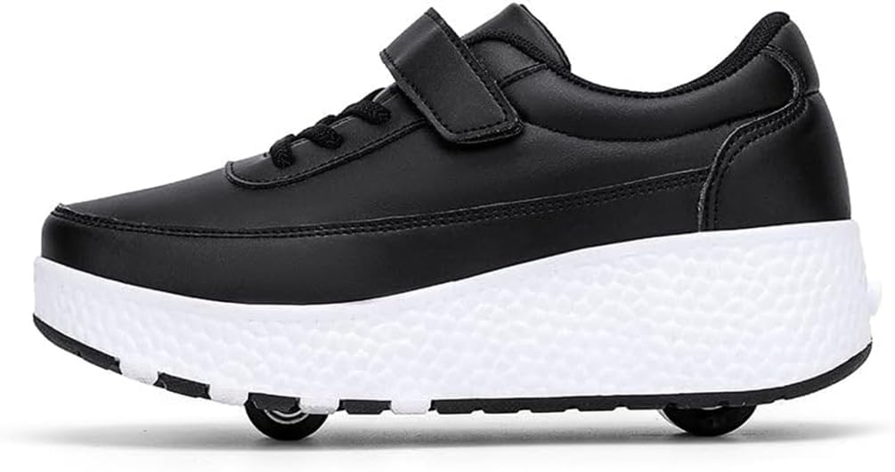 Dziewczęce buty na kółkach dla chłopców buty do deskorolki dla dzieci 2 w 1 wielofunkcyjne buty na rolkach buty na rolkach buty damskie, Rolka S31, 36 EU