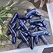 10 PCS Sodalite Healing Crystals Wands Polished Tumbled Stones Bulk Natural Hexagonal Pointed Reiki Energy Balancing Meditation Therapy Chakra Wand Set