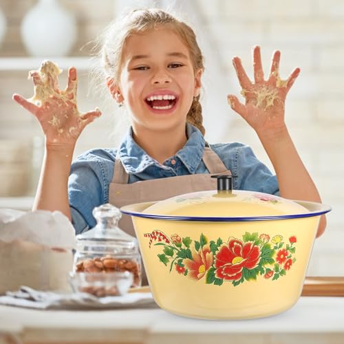 Casserole émaillée grande capacité : marmite à ragoût maison robuste - 6