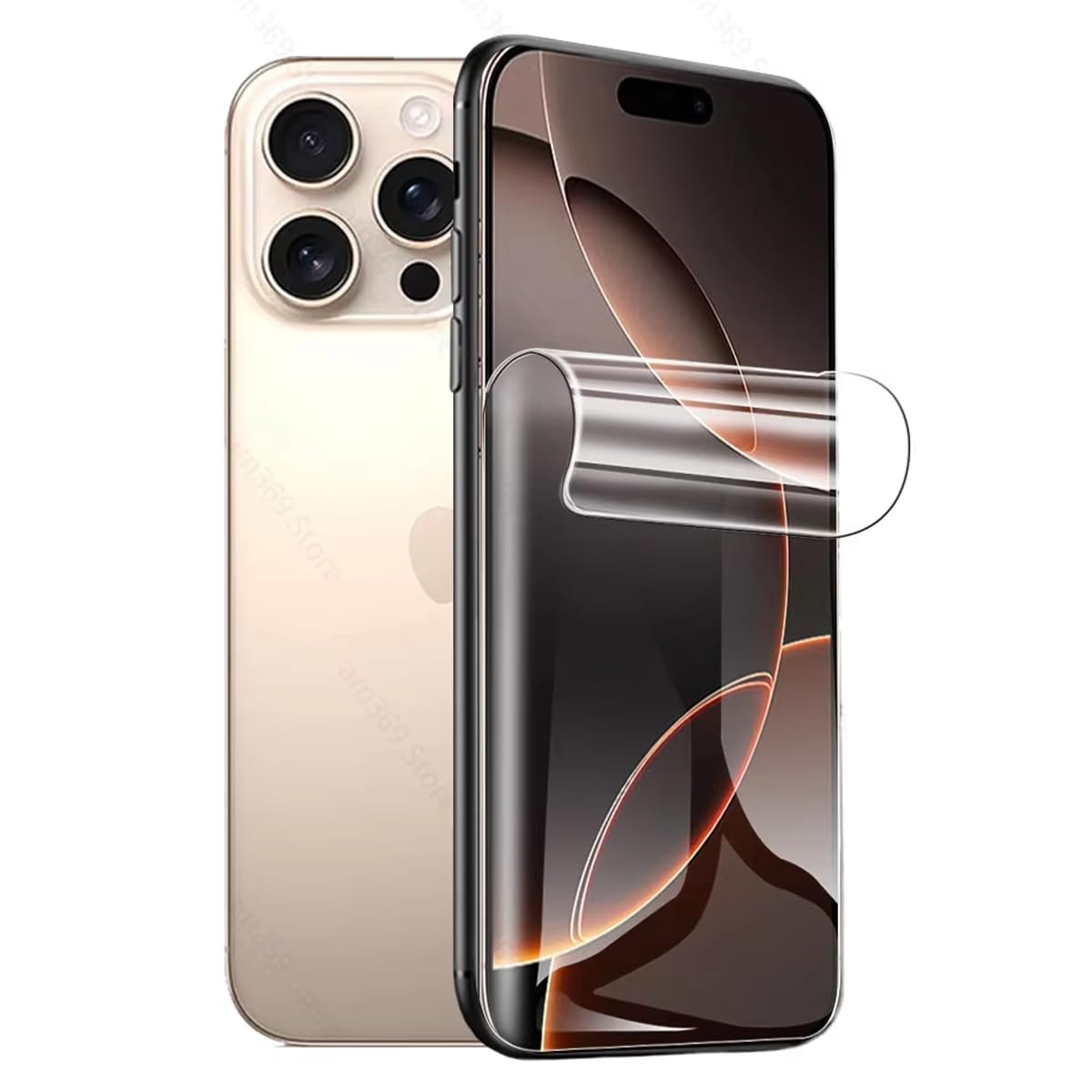 soliocial Ultra-Thin Hydrogel Screen Protector For iPhone 16, Non-breakable Flexible TPU Transparent Soft Protective Film (Not Tempered Glass)