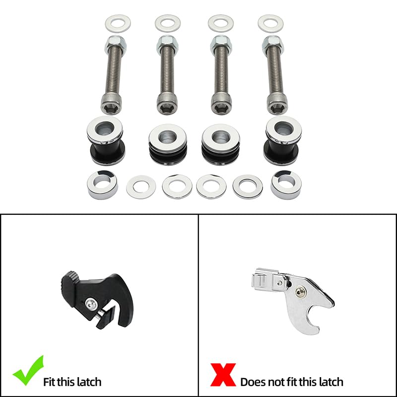 Kit de herrajes de fijación para alforjas duras Green-L compatible con Harley Softail Fat Boy FLSTF Deluxe FLSTN 2008-2017 miniatura 2