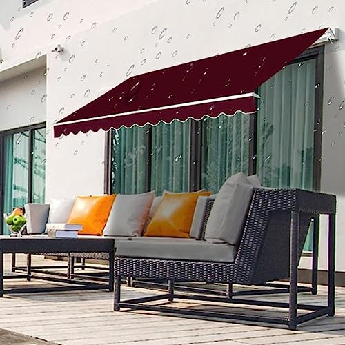Toile pour store de terrasse imperméable rouge pour ombrager le balcon - 2