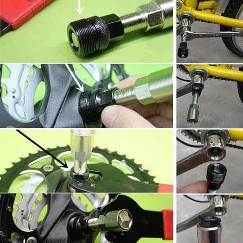 Image of ONBICLE Bicycle Repair Tool Set Chain Cutter Crank Puller BB Tool Sprocket Removal Spoke Nipple Key 5pcs Set Combo