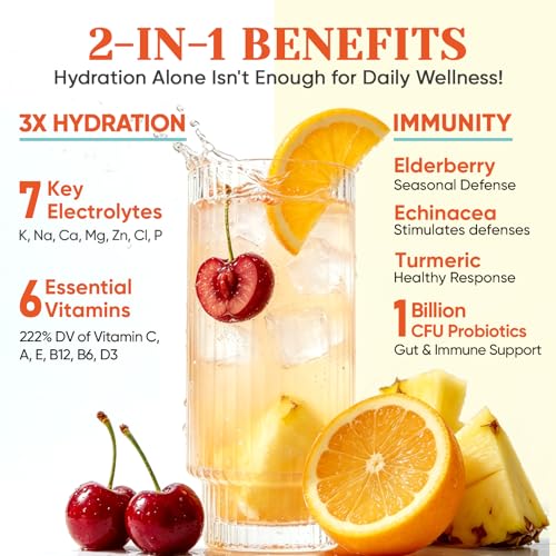 Image of Venture Pal Sugar Free Hydration Packets+Immune-Liquid Daily IV Drink Mix