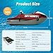 Oryxearth Electric Jet Boat for Adults, 15KW 32.31mph High-Speed, 90 Min Runtime, Gray