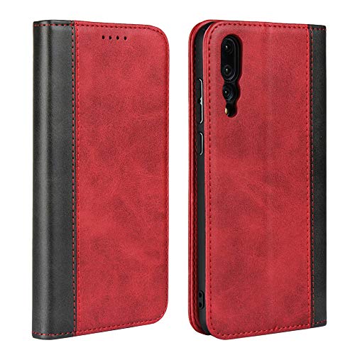 FAWUMAN Cover Custodia a Libro per Huawei P20 PRO, in Pelle Portafoglio [3 Slot per Schede] [Chiusura Magnetica] [Funzione Stand] Flip Smart Cover Libro per