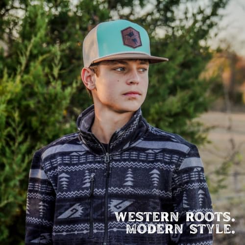 Image of Lane Frost Flat 6-Panel Western Trucker Hats for Men & Women