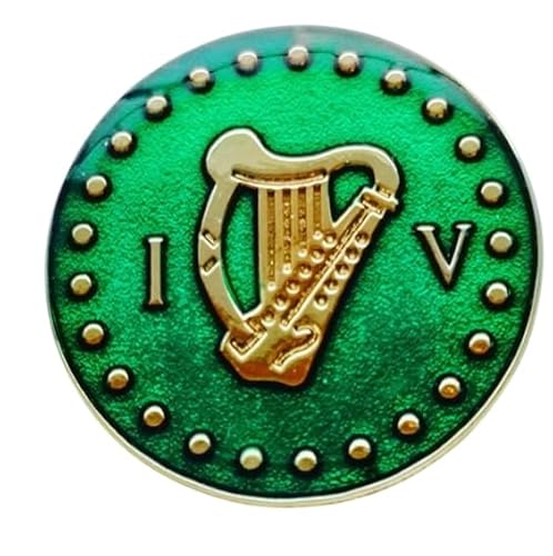 Spilla smaltata a forma di arpa dei volontari irlandesi, ribelle irlandese FlagSuperstore