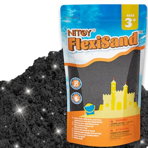 Image of NiToy Play Sand, FlexiSand (1 kg, Black)
