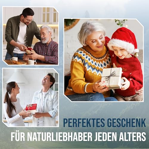ZIRBITZ® HD Fernglas 8x25 kompakt & leicht - Leistungsstarkes Allround Taschenfernglas für Wandern, Reise & Vogelbeobachtung - Ferngläser klein für Erwachsene & Kinder