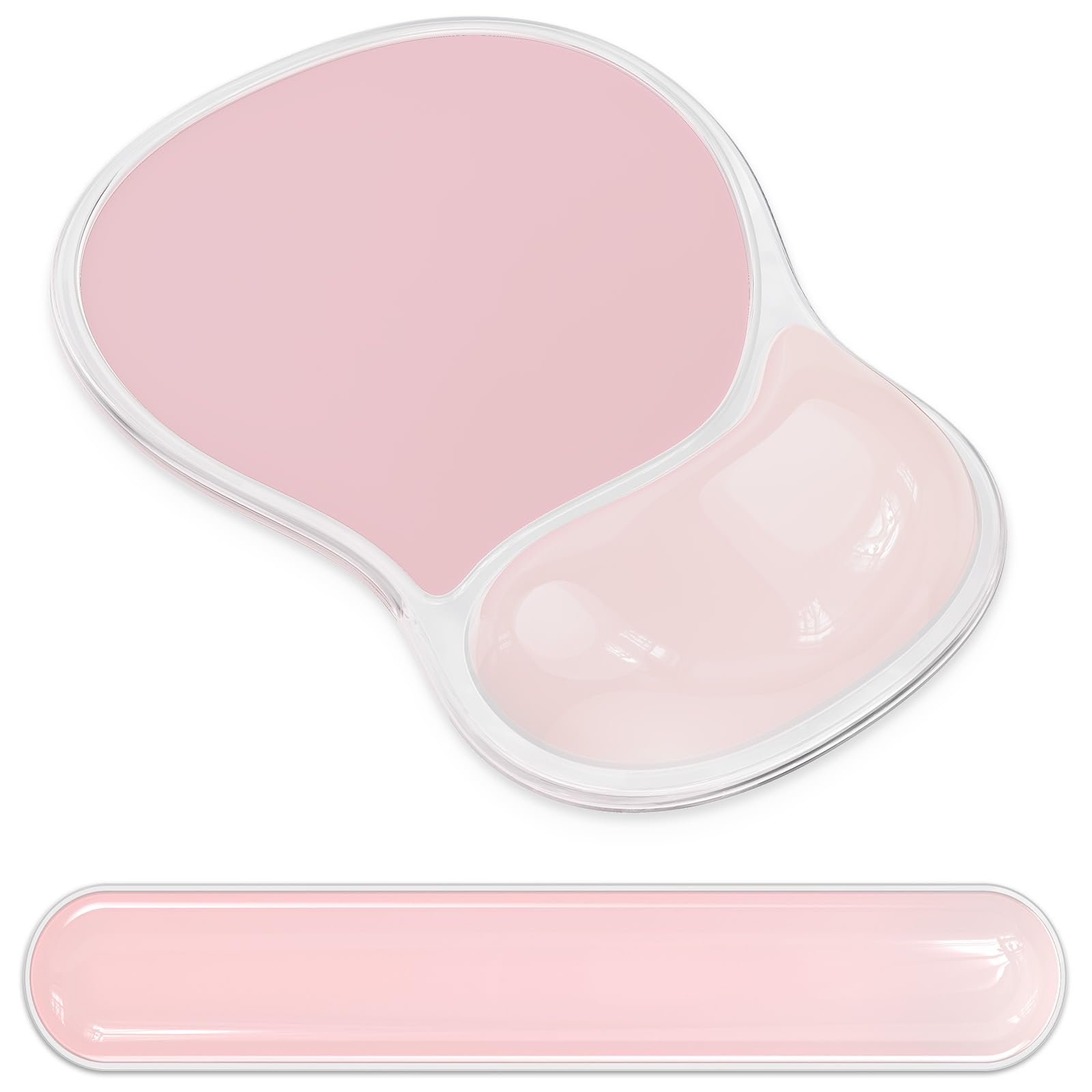 AKIT Ergonomisches Mauspad mit Handgelenkauflage und Tastatur-Handgelenkauflage, Handgelenkauflage für Computertastatur, Schmerzlinderung, rutschfeste Gel-Basis, Mauspad, Handgelenkstütze für Gaming