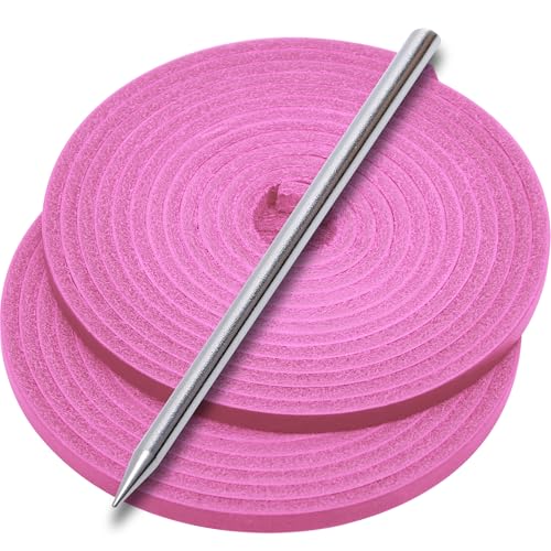 AliBall Baseball Glove Lace Genuine Cowhide Lace 81 Inch Perfect Quick Repair Kit (Pink)