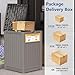 LHBGO Upgrade 48 Gallon Package Delivery Box for Outside with Sticker Sign, Large Resin Outdoor Package Drop Box For Porch, Outdoor Storage Box with Lockable Secure
