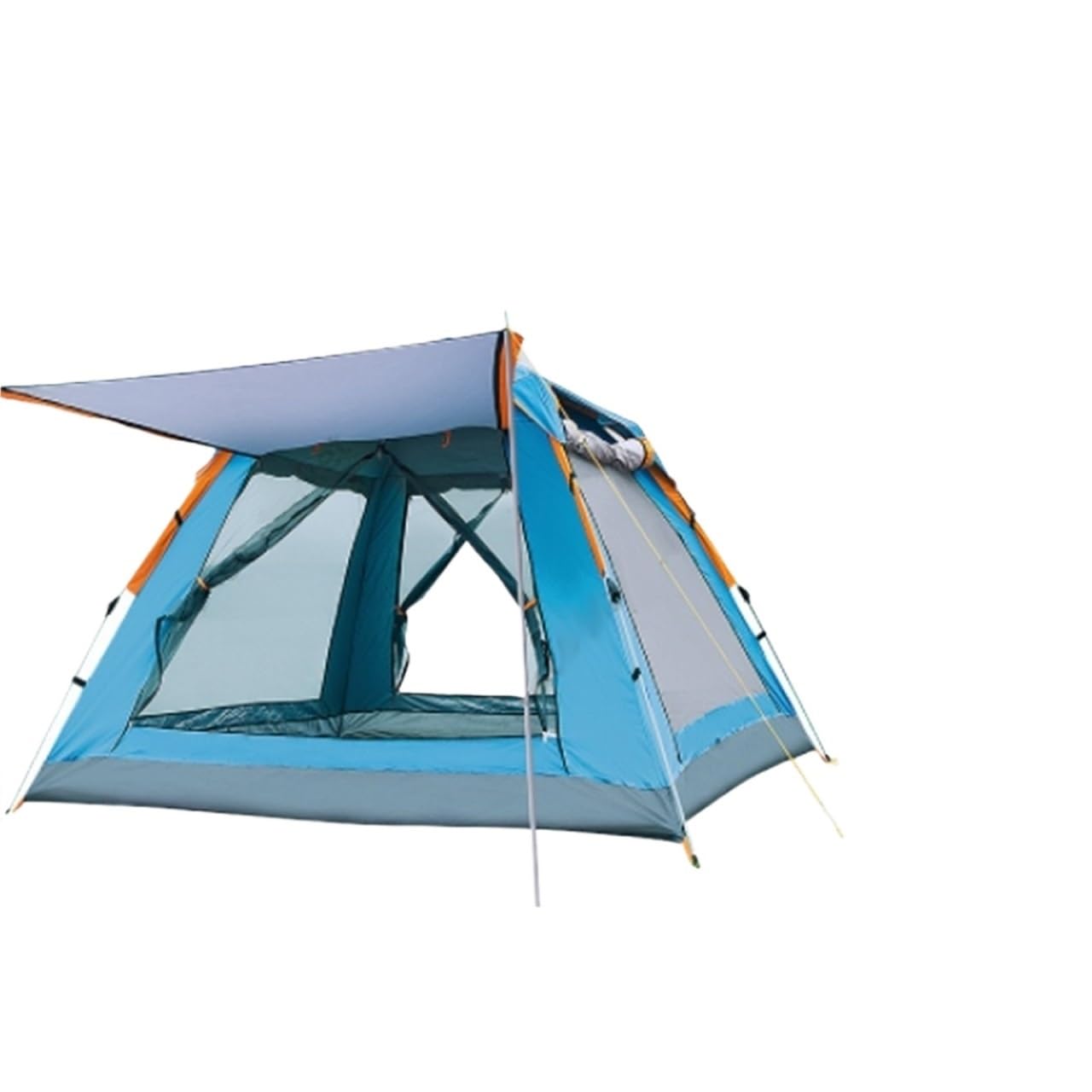 Tienda de Playa Tienda de campaña portátil al Aire Libre for 2-6 Personas, Plegable, automático, for Pesca en la Playa, Parque Viajes Familiar(Blue 215x215x142cm)