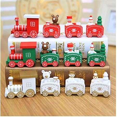 Happy Trees Wooden Christmas Train 