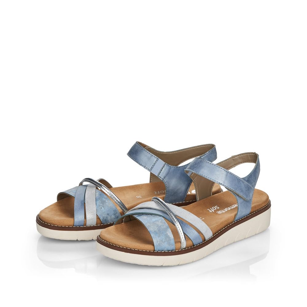 Remonte Damen Riemchensandalen D2058, Frauen Sandalen,lose Einlage