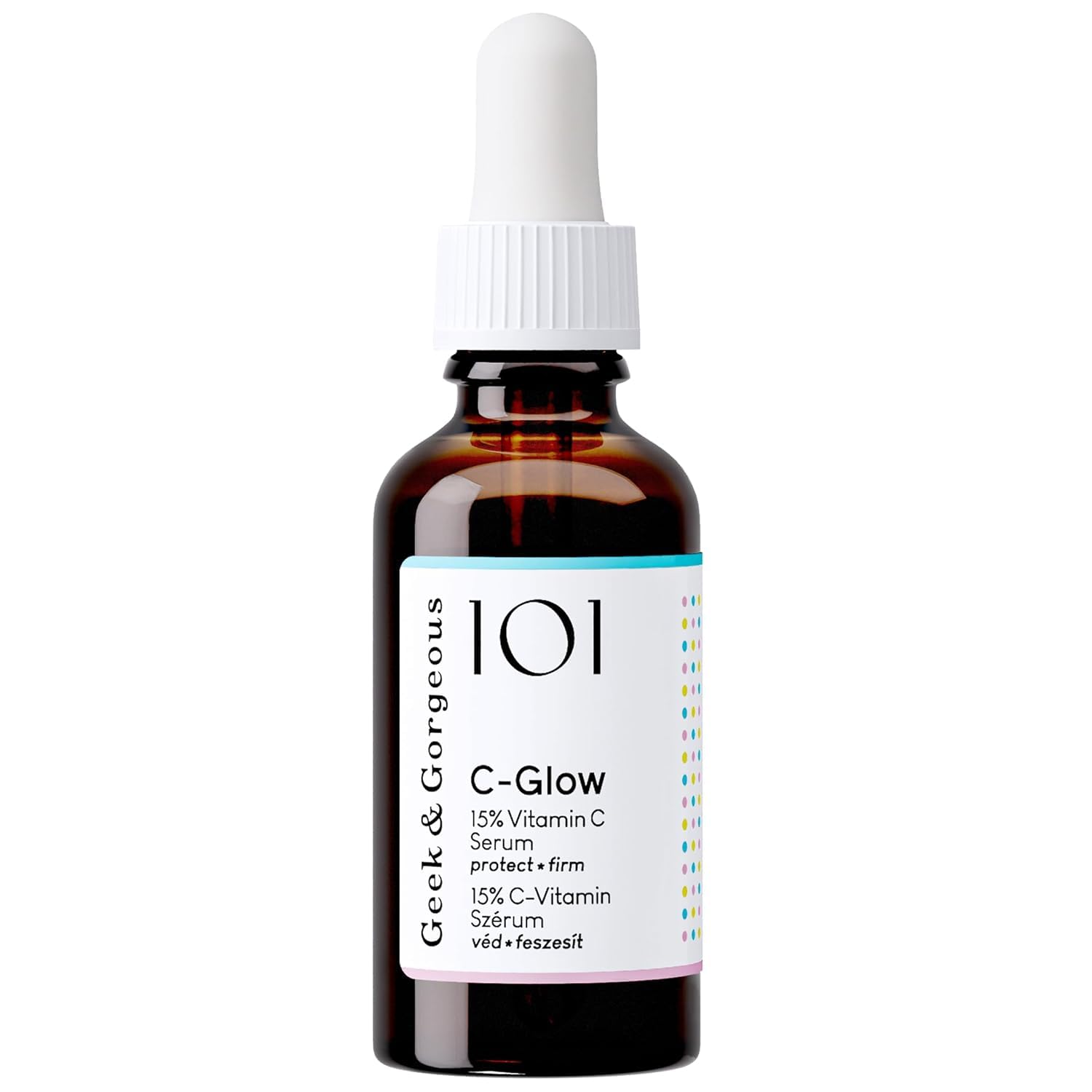 Geek & Gorgeous - C-Glow - 15% Vitamin C Serum Super-Light + Ferulic Acid & Vitamin E Gives Environmental Protection Boost Collagen & Evens Sk