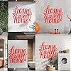 Vinyl Art Sticker Quote Words Home Sweet Home Welcome 54x58.3cm Personalized Customization Red #3
