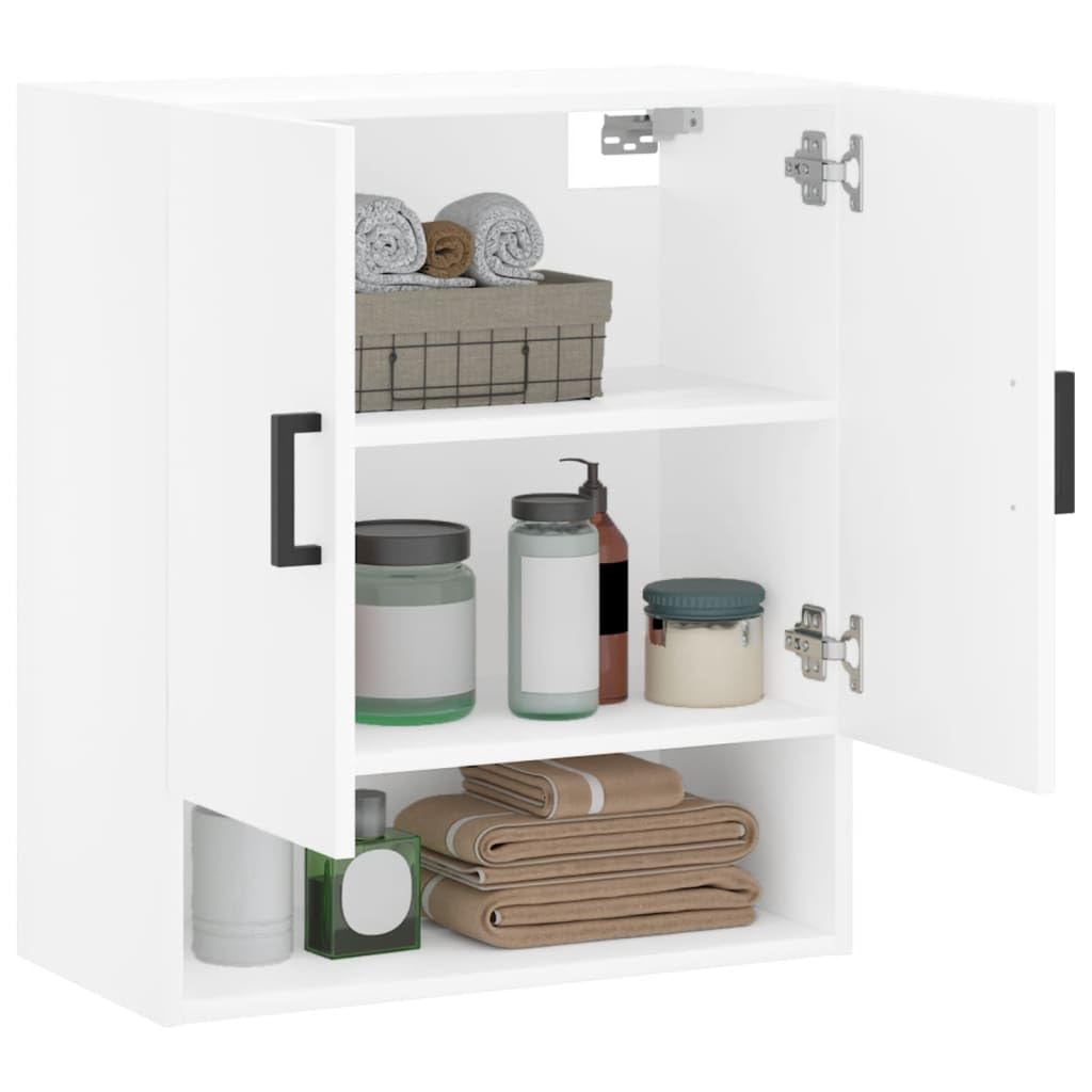 Armoire Murale Blanche 60x31x70 cm Bois d'Ingénierie