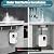 Tankless Electric Water Heater, 3000W 110V Under Sink Instant Hot Water, Mini RV On Demand for Shower, Kitchen Bathroom (White)