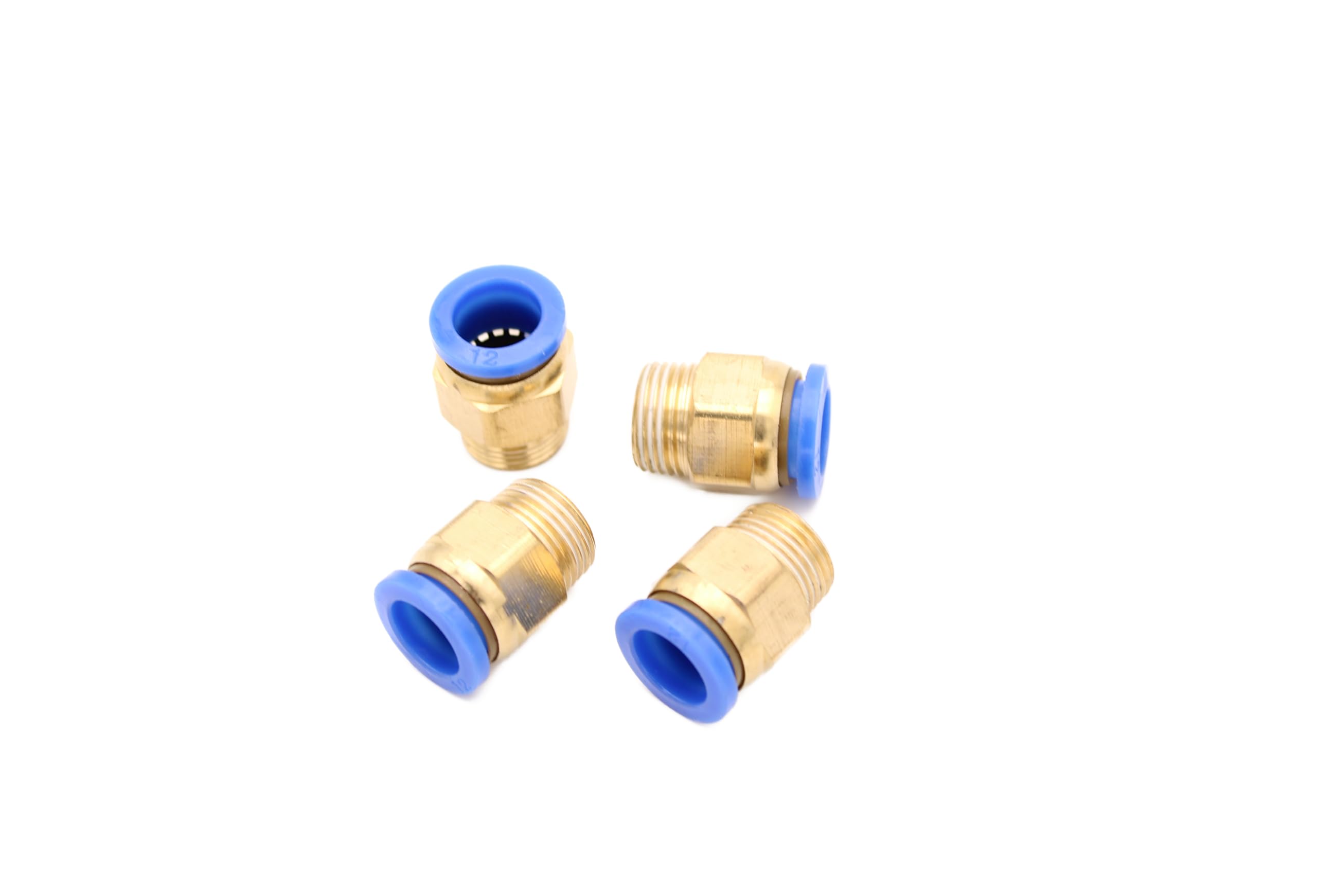 4 Raccordi Pneumatici 3/8" A 12 Mm - Connettori Per Aria Compressa, Qualità Industriale - Foto 8