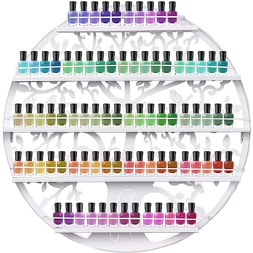 Nagellack-Regal COSTWAY Nagellackregal Wandregal, 60cm rund