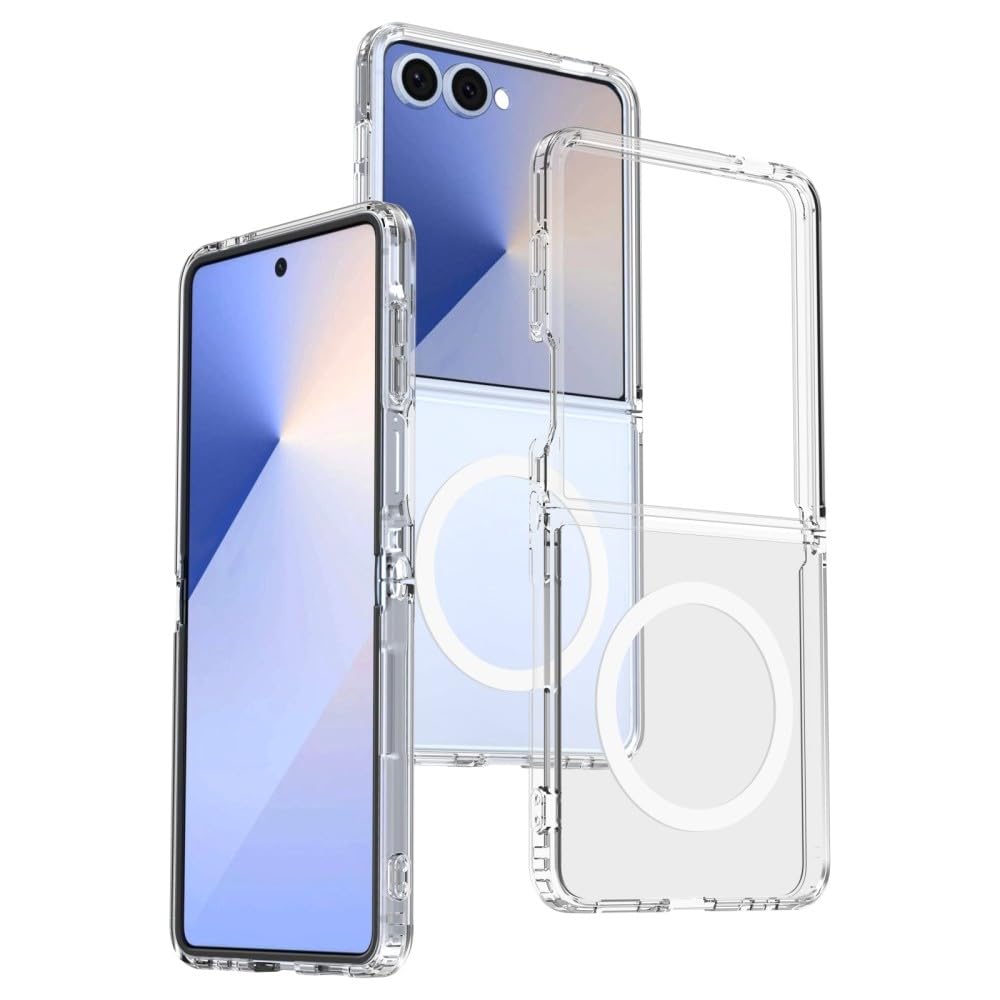 Generic Coque compatible avec Samsung Galaxy Z Flip7 5G (couleur : transparent) coque arrière rigide en silicone transparent