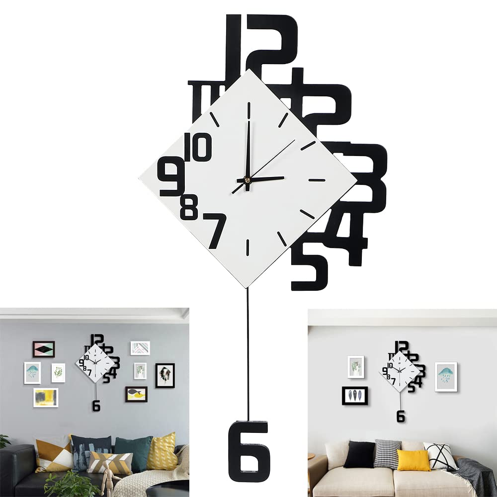 Amazon.co.jp: 掛時計 振り子 インテリア 北欧 モダン アート 雑貨