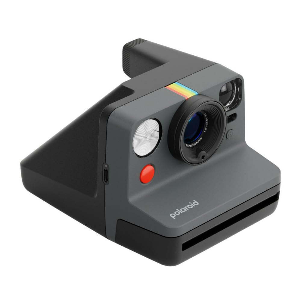 Polaroid Now Gen 3 Fotocamera istantanea, nero + pellicola a colori Bundle (8 foto)