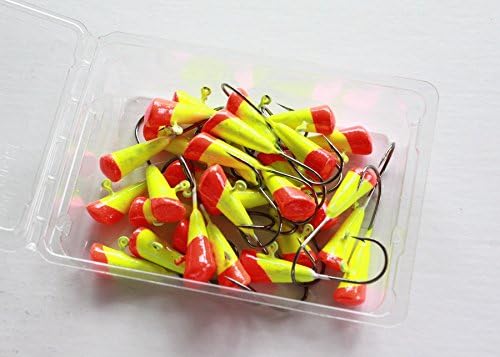 Painted Shad Dart Jigs Jigheads, 1/4 oz, 30 Per Pack