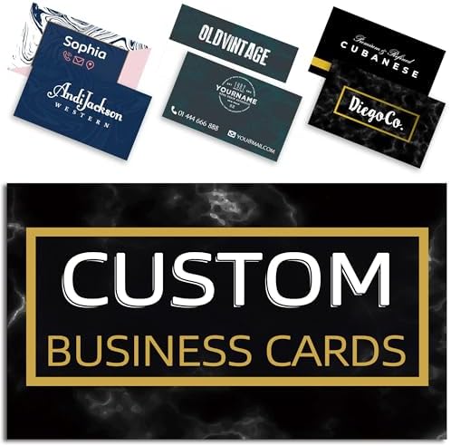 Amazon.com : Custom Business Cards with Your Logo, Business Cards ...