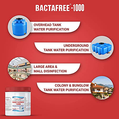 Image of Chlorine Tablets for Water Tank | Purify 1000 Litres per Tablet, 150 Tablets | Water Purification Tablet, Overhead & Underground Water Cleaning | Effervescent Disinfectant Tablets, Pack of 1