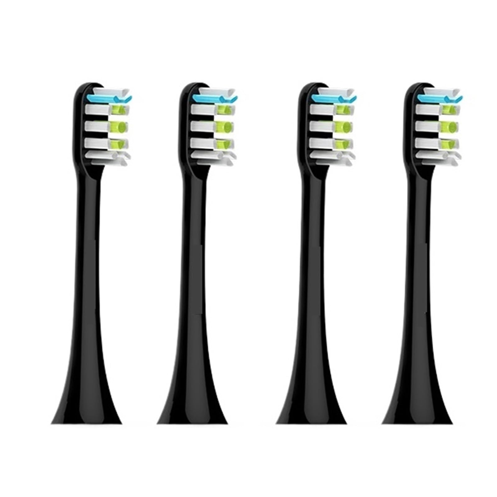 Compatibility for SOOCAS Sonic Electric Toothbrush Heads Replacement X1 X3 X3U X5 Teeth Brush(Black 4 pcs)