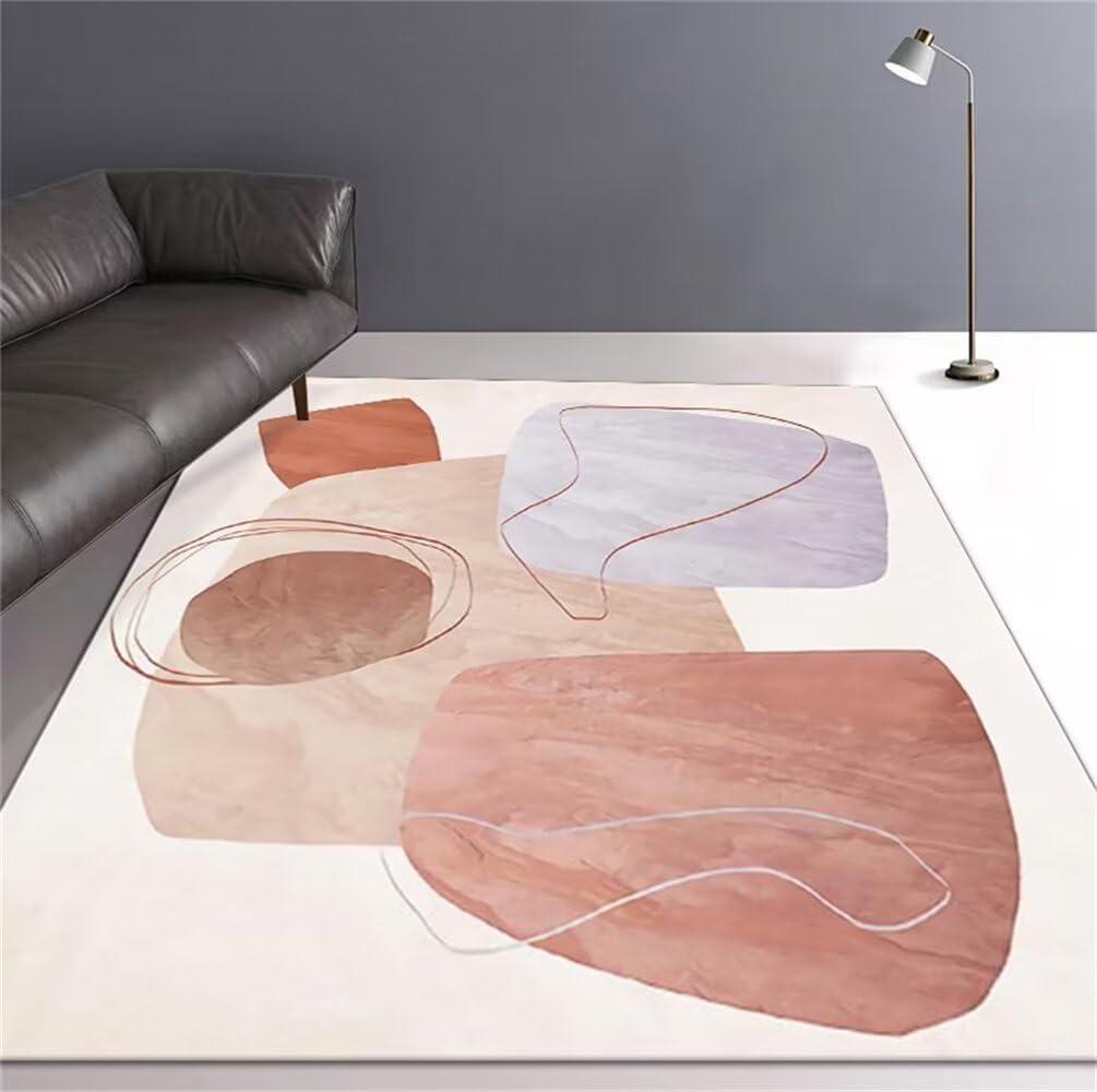 Tapis de chambre violet grand format doux et confortable sous les pieds