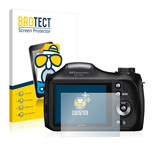 BROTECT Protector Pantalla Anti-Reflejos Compatible con Sony Cyber-Shot DSC-H300 (2 Unidades) Pelicula Mate Anti-Huellas