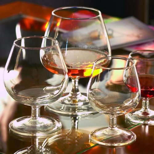 Degustation - Juego de 24 vasos de globo, vasos de Navidad, copas de nifter, vasos de desenfundación para marca, coñac, armagnac o calvados