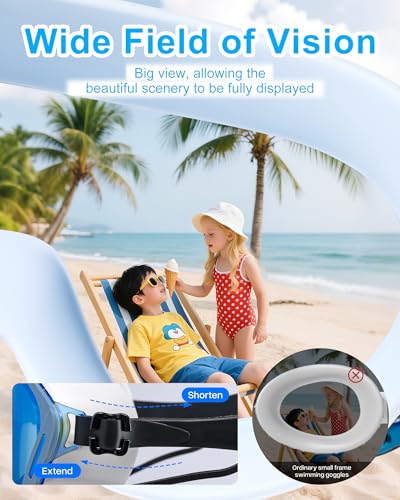 Image of Swim Goggles, Wide Angle Anti-fog and UV Leak Proof Goggles,Swimming Goggles for Adult Youth