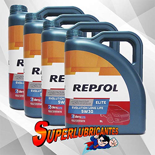 Mundocoche Repsol Elite Evolution Long Life 5W30 4x5L(20Litros)