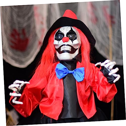 Clown Lumineux Halloween SUPVOX Piquet Automate Jardin Anti Vent - 4