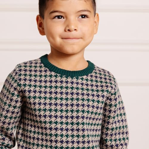 Image of Hope & Henry Boys' Long Sleeve Crew Neck Pullover Sweater