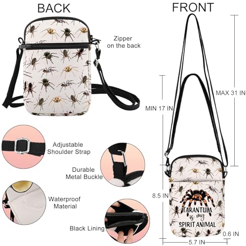 JNIAP Tarantula Crossbody Bag Tarantula Gift Tarantula Mom Gift Arachnologist Gift Spider Lover Shoulder Bag Tarantula Merch2