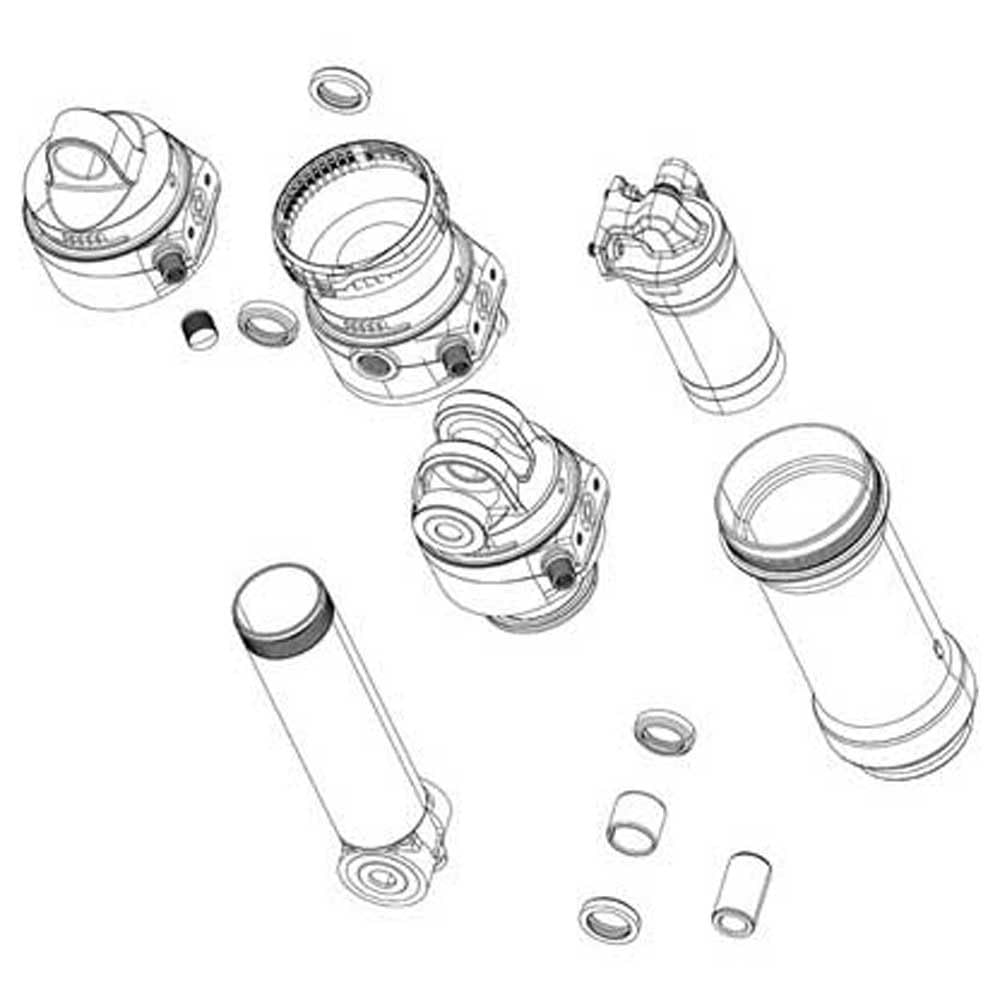 RockShox Rear Shock Mounting Hardware 3-Piece 1/2