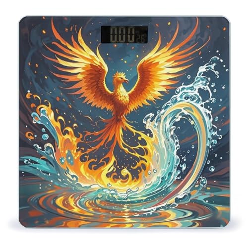Báscula digital Fire and Water Phoenix con vidrio templado miniatura 1