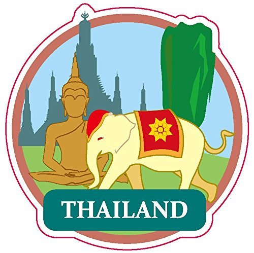 Autocollant Voyage Thaïlande emportez vos plus beaux souvenirs sur vos valises fétiches