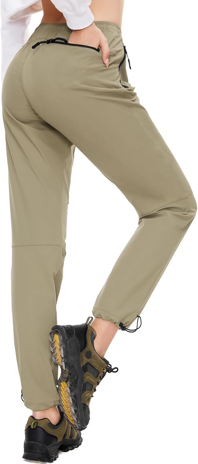 SEVEGO Womens Hiking Pants Tall Inseam 30"/32"/34"/36" Athletic Cargo Pants Lightweight 4 Zipper Pockets Water Resistant - Image 7