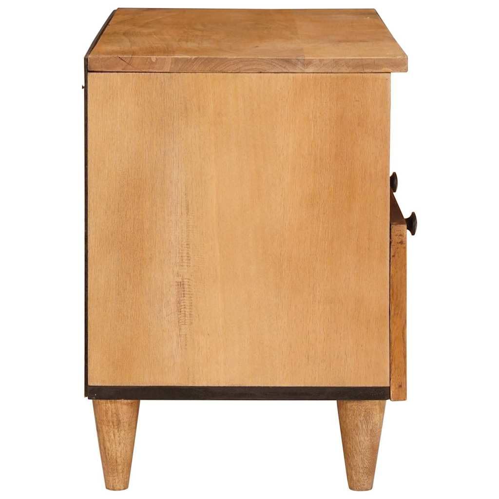 Mueble bajo para TV, color marrón claro, madera 70 x 33 x 46 cm | Estantería flotante para ahorrar espacio para sala de estar y dormitorio, con amplio cajón y estantes.
