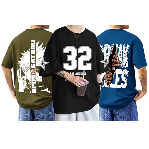 Image of AUSK Baggy Hip-Hop T-Shirt for Men - Graphic Printed T Shirts || Oversized Men Tshirt || T-Shirts