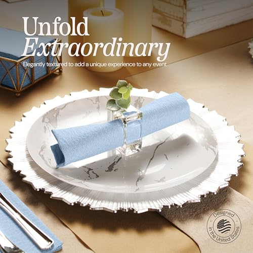 Disposable Cloth-Like Paper Napkins, 200 Pack 12