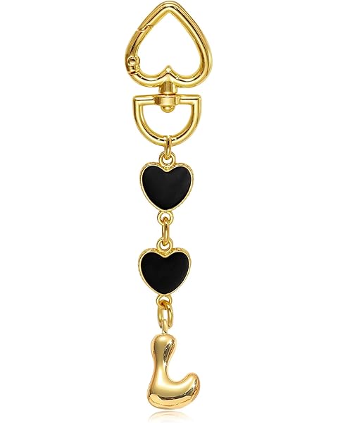 Bag Charms Purse Charms for Handbags Fashion Letter Keychain Women Cute Car Keychai...